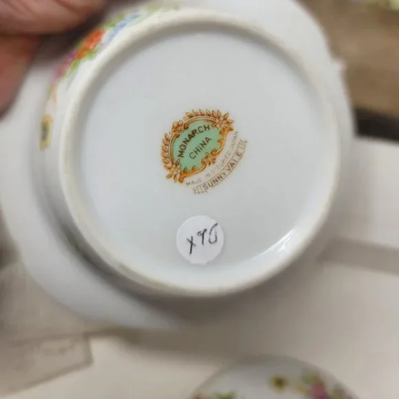 Monarch China Sunny Vale Lidded Sugar Bowl Occupied Japan Vintage - Picture 8 of 8